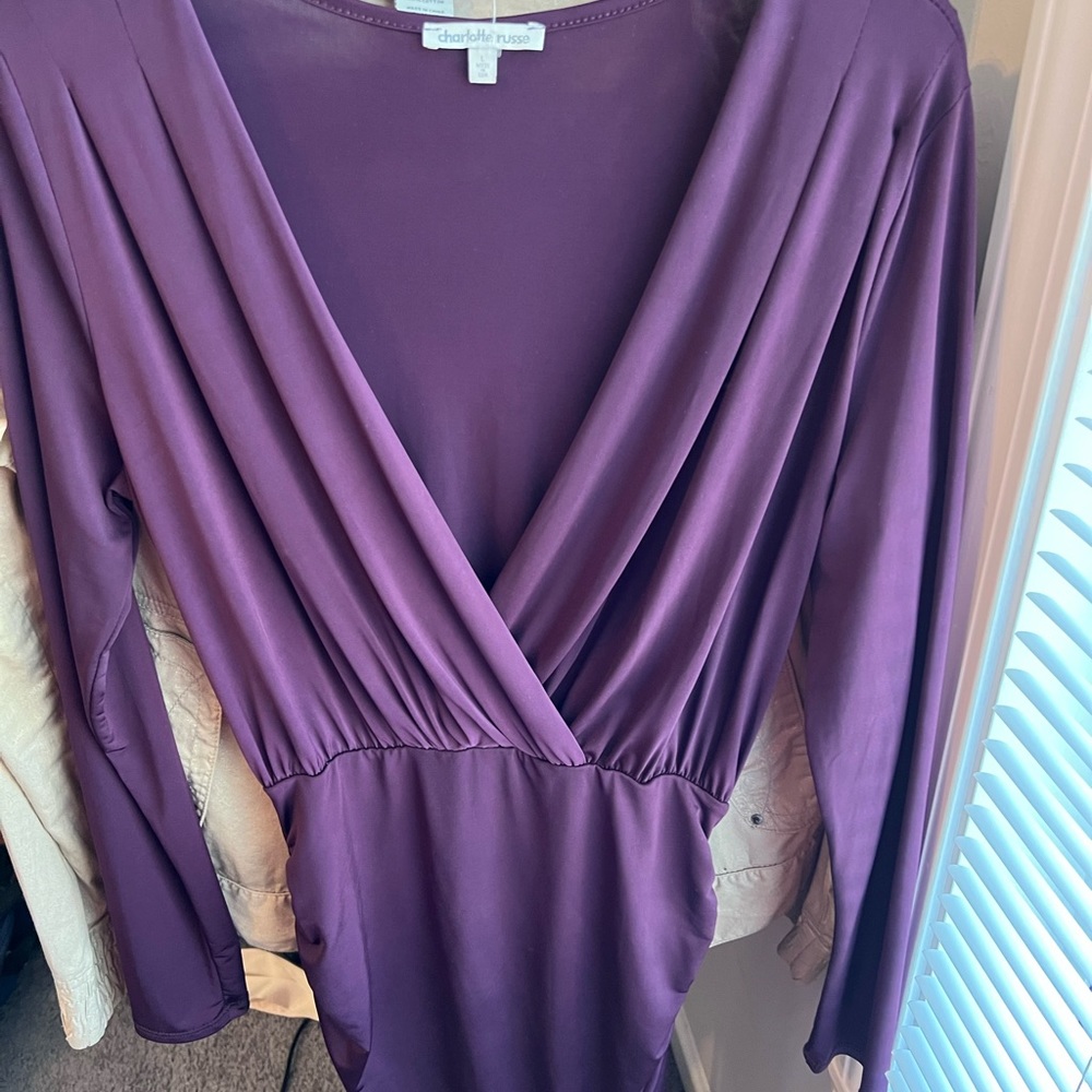 Vneck Ruch Dress